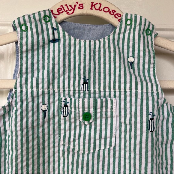 •Little Me & Good Lad• Set of Two Sleeveless Romper Outfits - Size 6-9 Months - Picture 11 of 15